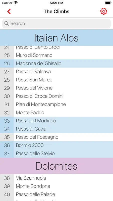100 Climbs of Italy screenshot 2 of 5