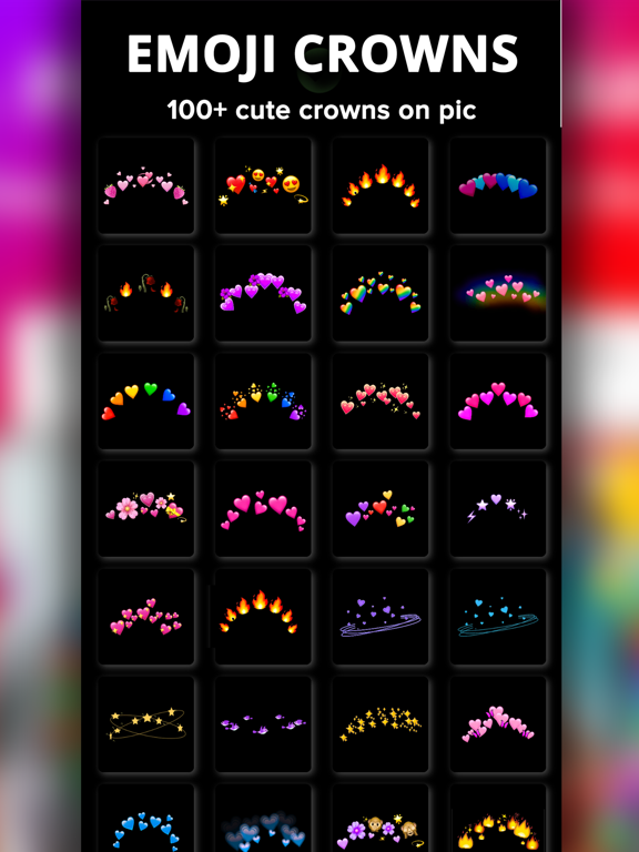 Emoji Background Photo Editor iPad screenshot 5 - Photo & Video app