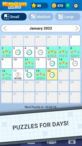 Game screenshot Solo Wordgrams Daily Crossword apk