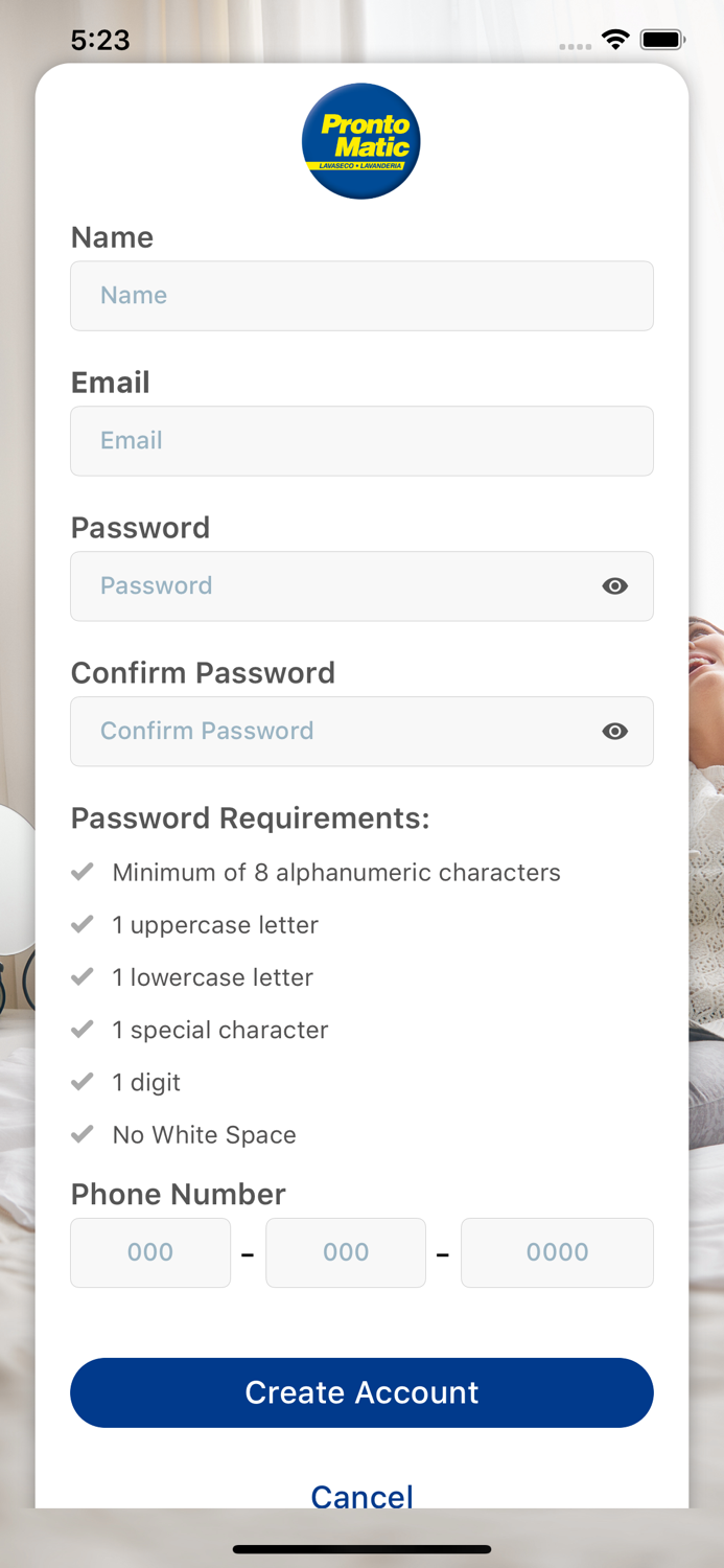 ProntoWallet Columbia