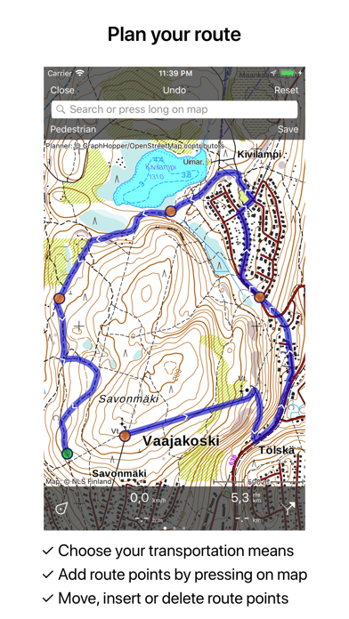 Topo GPS Finland Screenshot 5