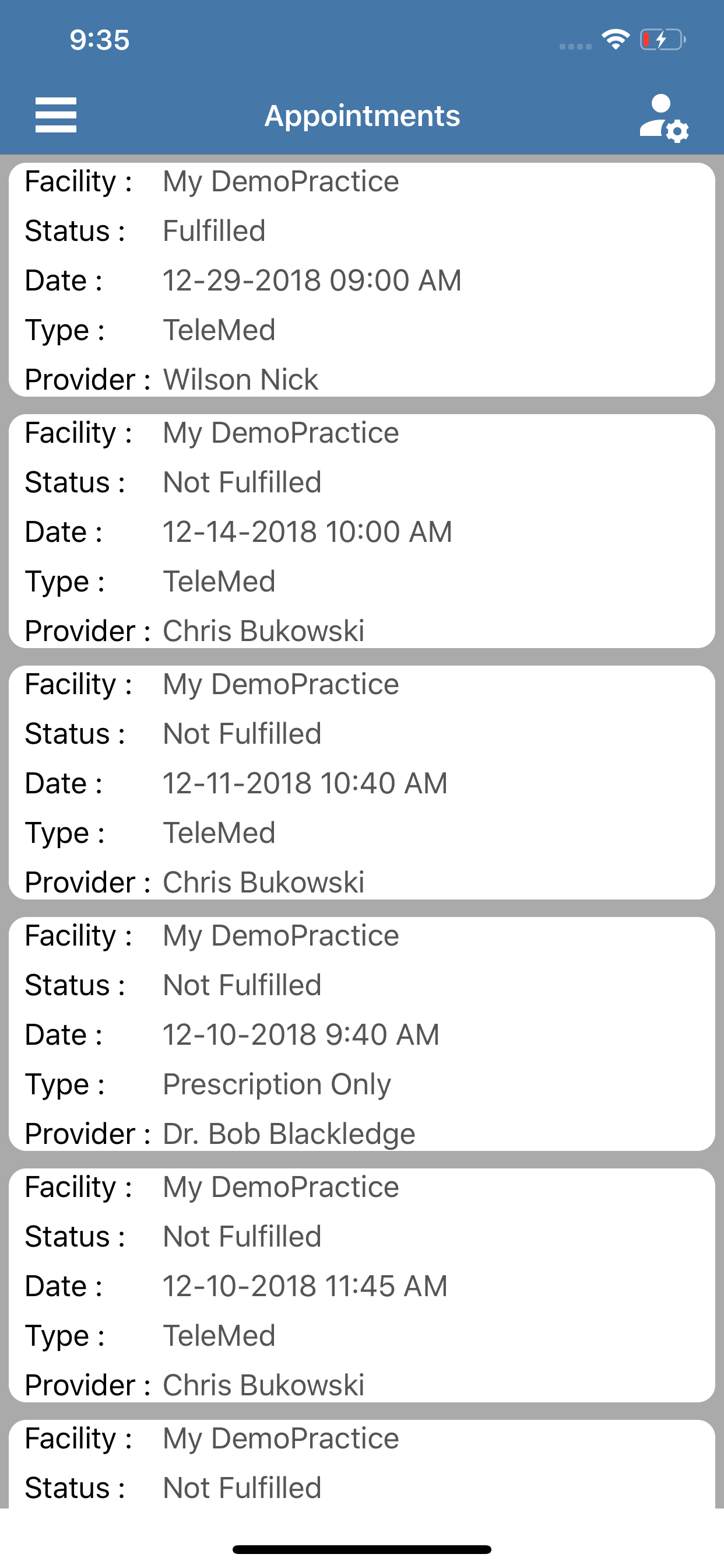 My Health Wallet. screenshot 3