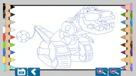 Game screenshot Dino Robot Coloring Book mod apk