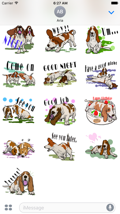 Screenshot #3 pour Basset Hound Dog Emoji Sticker