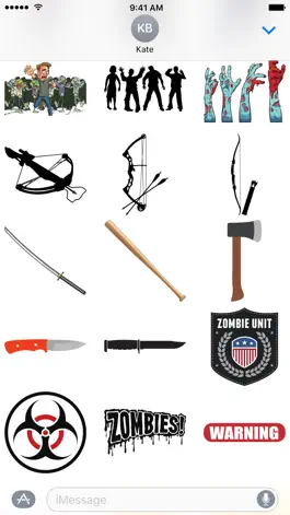 Game screenshot Zombie Sticker Pack apk