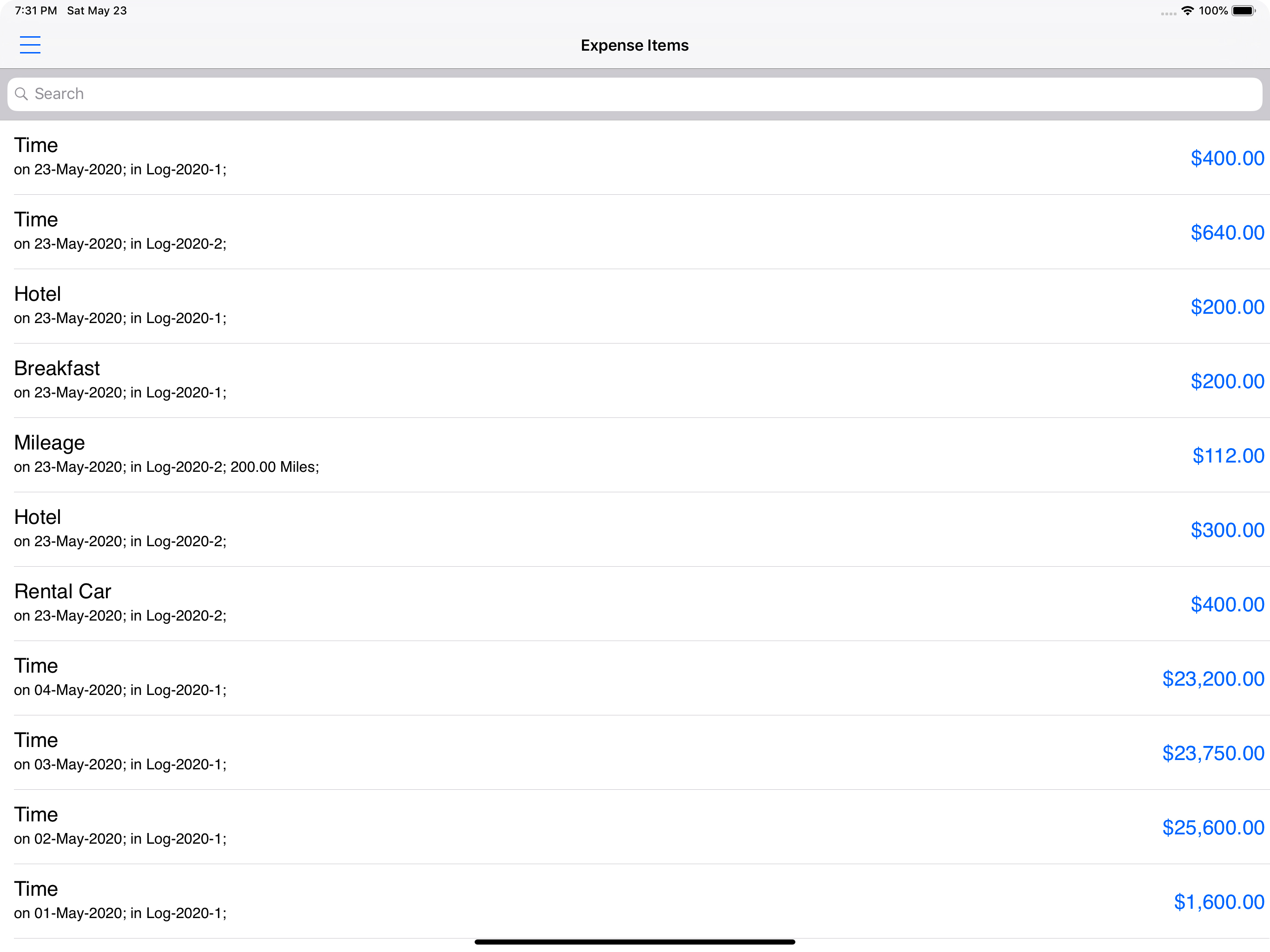 BusinessTravel Expense Track screenshot 12