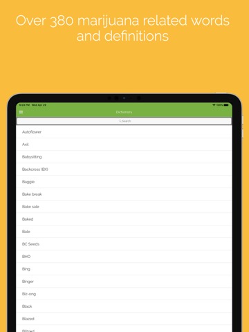 Marijuana CBD Dictionary A-Zのおすすめ画像1