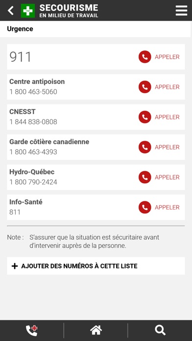 Secourisme - Milieu de travail Screenshot
