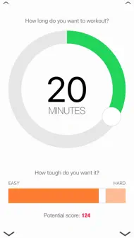 Quickstart workout generator iphone bilder 2