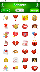 3D Stickers Lite, Messages screenshot