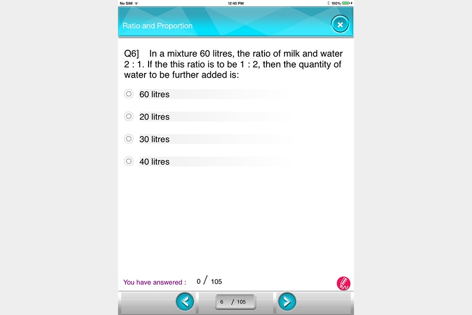 IIT-JEE 6th Ratios screenshot 2