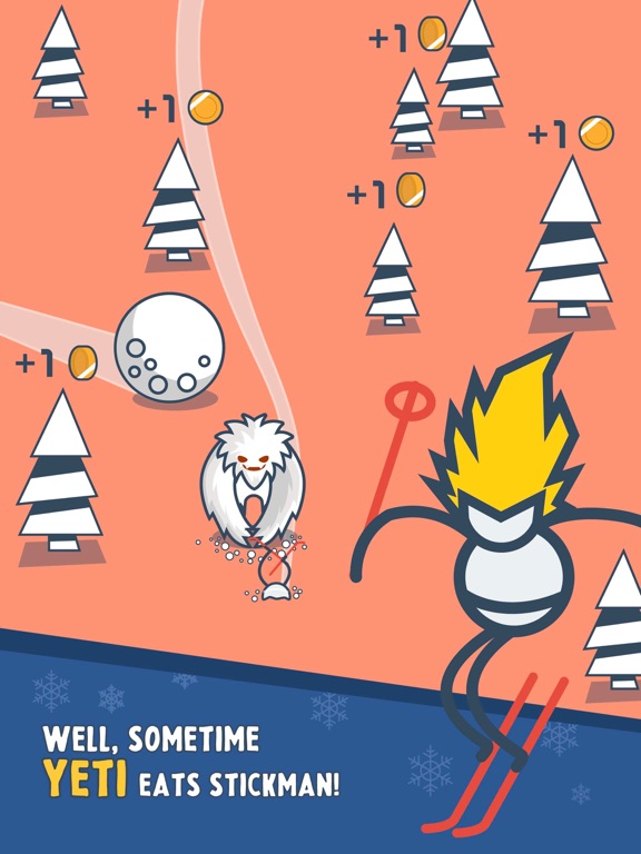 Screenshot #2 for Stickman Ski - winter sports