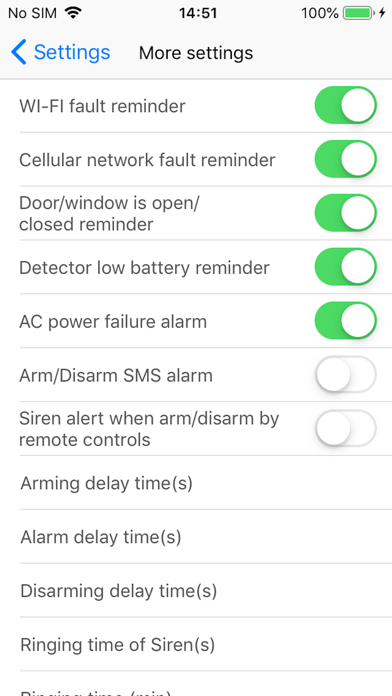 iCare Alarm Screenshot