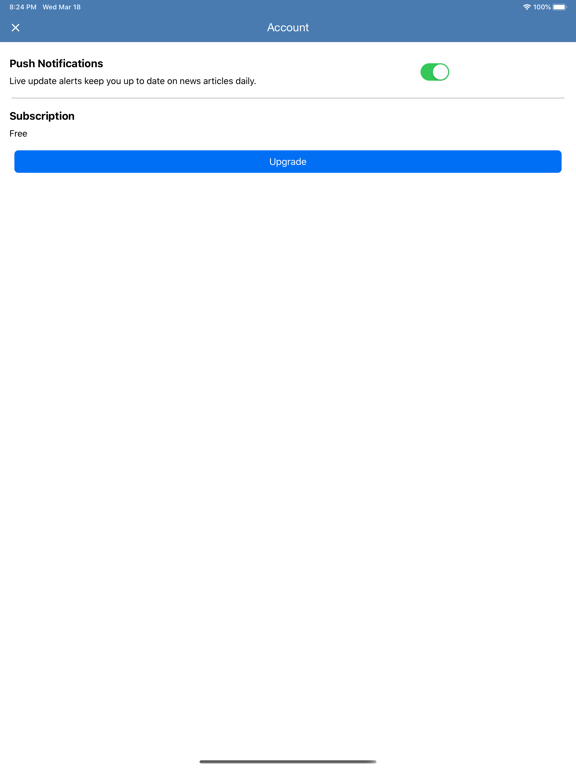 Uplifting News iPad screenshot 3 - News app
