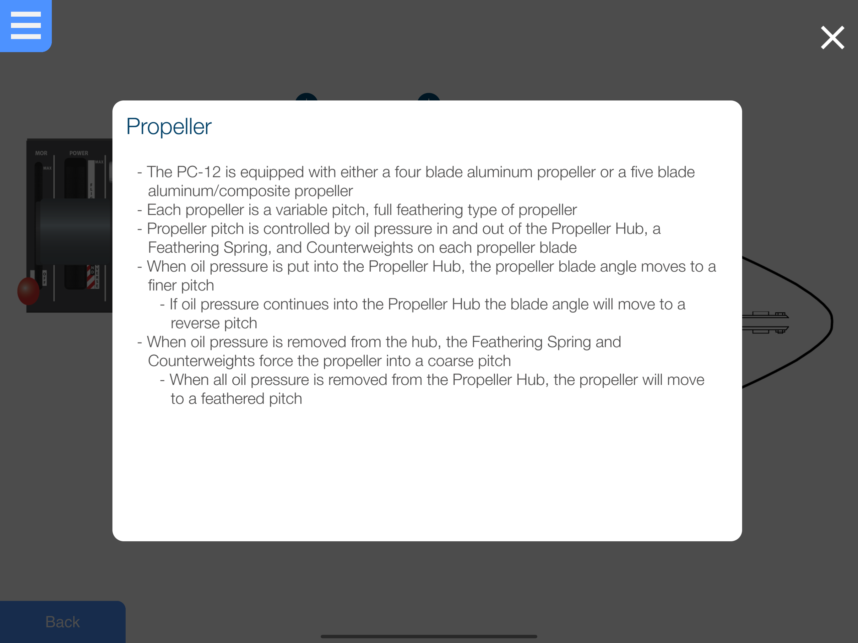 Pilatus PC-12 NG Training Aid screenshot 6