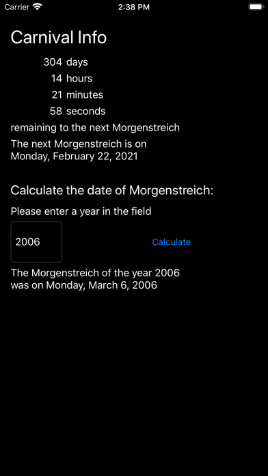 Fasnachtsinfo Screenshot
