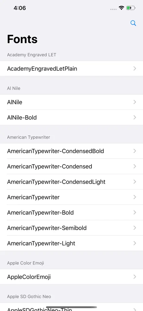 Font Metric