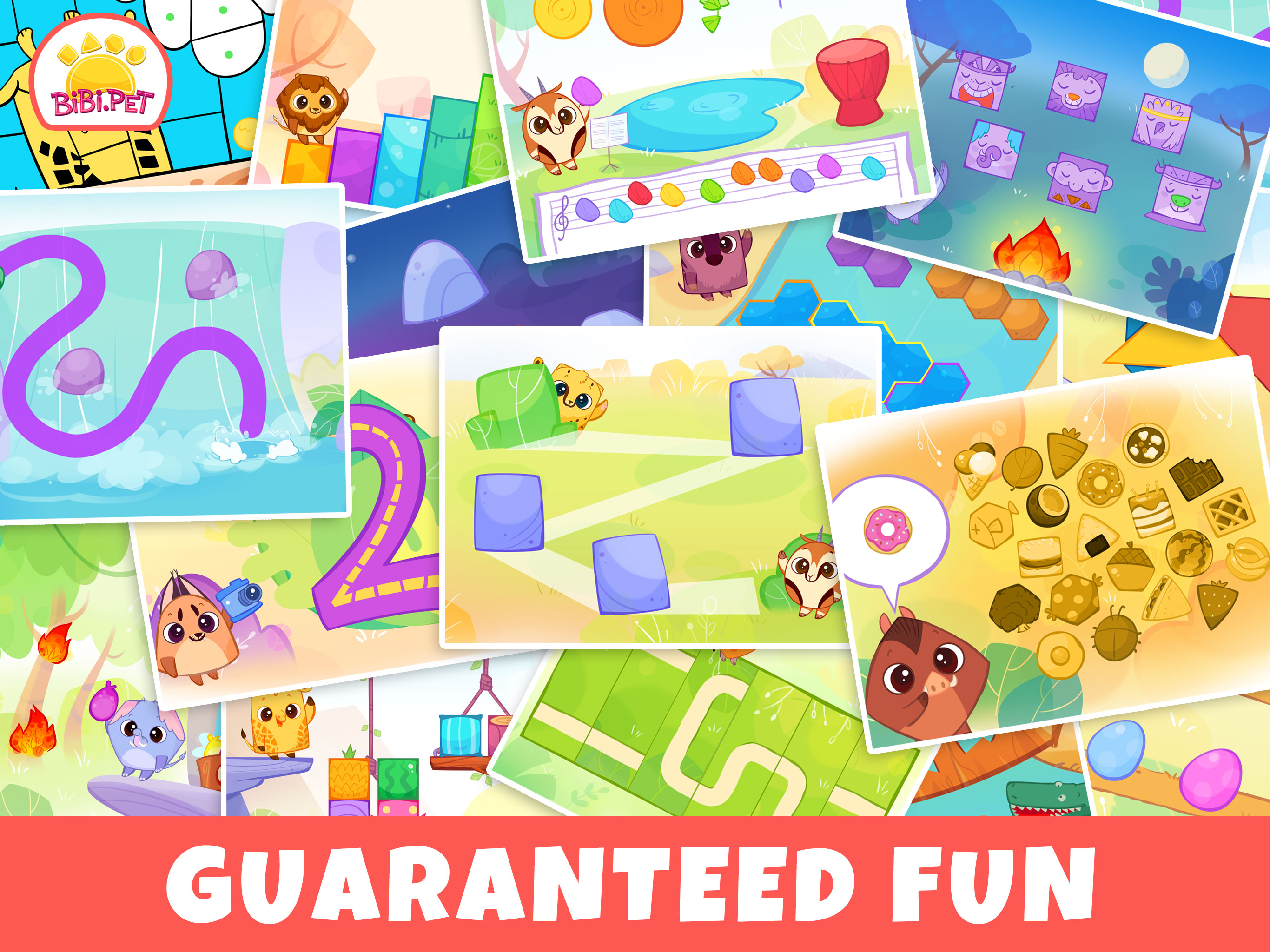 Savanna Animals games for kids