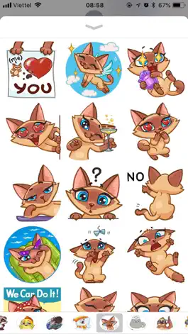 Game screenshot Kitty Cat Emoji Funny Stickers mod apk