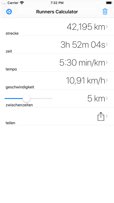 Screenshot #1 pour Runners Calc