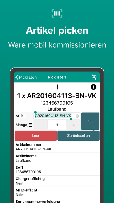 JTL-WMS Mobile 1.5 Screenshot