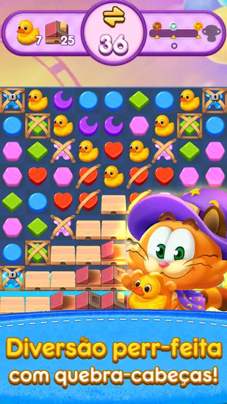 Magic Cat Match: Swipe & Blast
