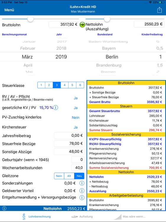 iLohn+Kredit HD 2019