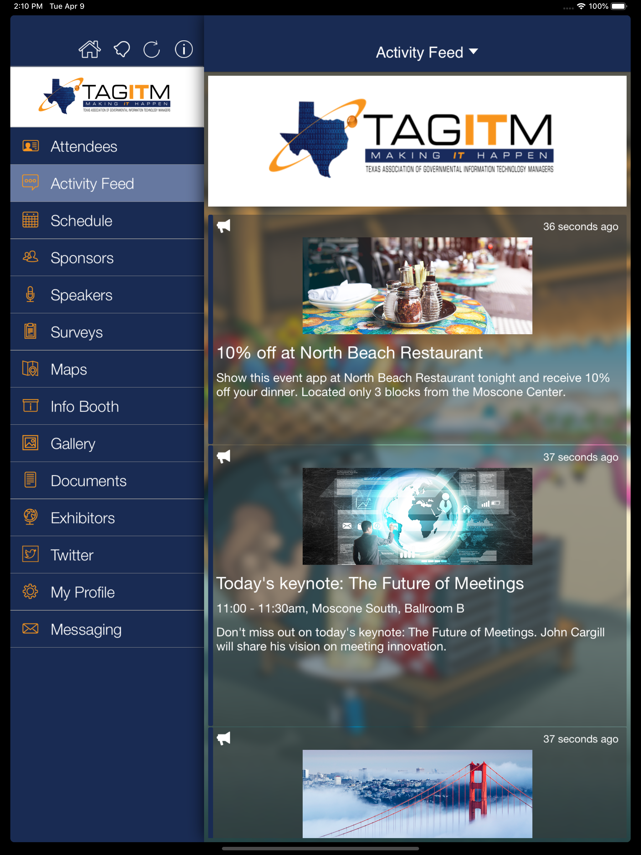 TAGITM Conferences screenshot 6
