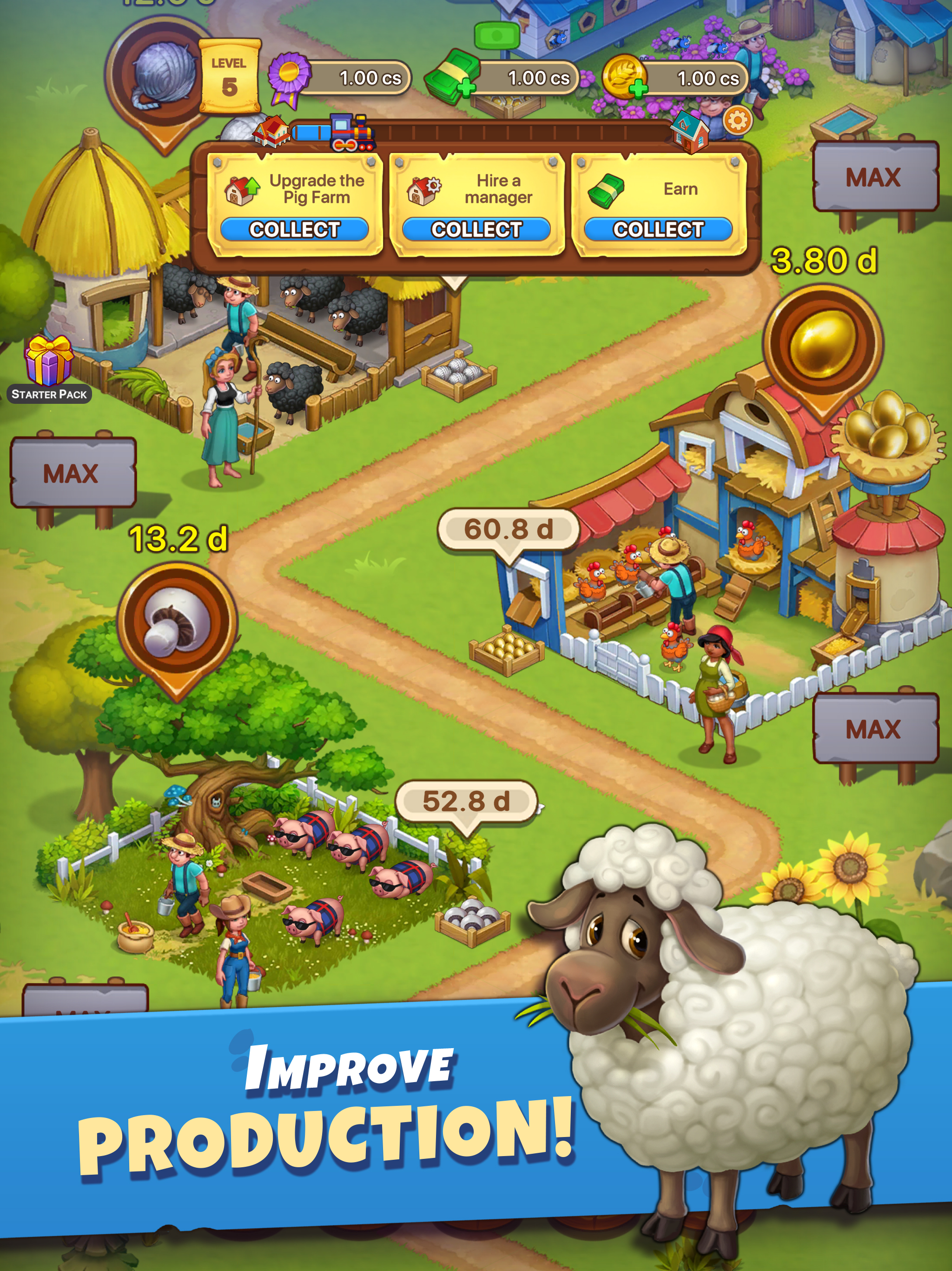 Idle Farmer: Farm Tycoon Games screenshot 11