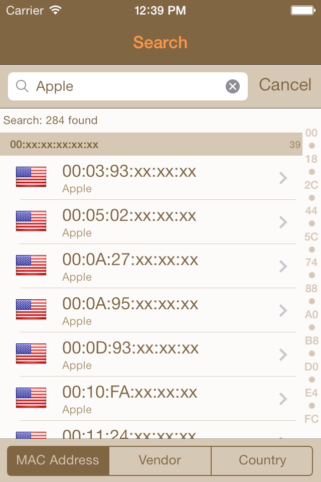 MAC Vendor screenshot 4