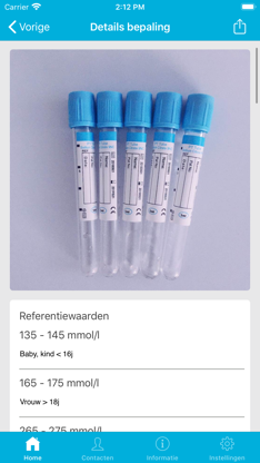 Radboudumc eLabgids screenshot 3