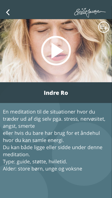Emilie Jacobsen Meditationer screenshot 2