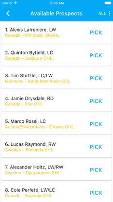 Sports Draft Simulator screenshot 4