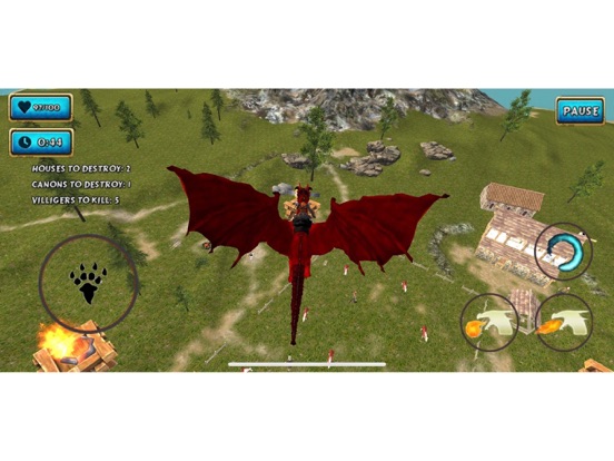 Fire Flying Dragon Simulator iPad screenshot