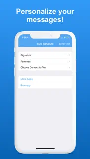 sms signature+ iphone screenshot 1