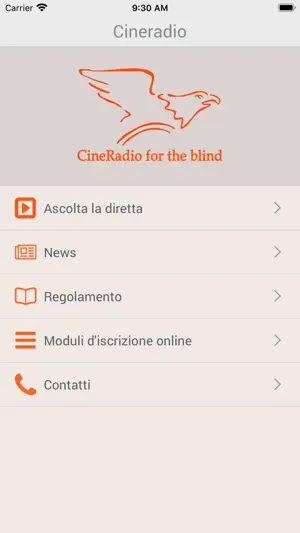 CineRadio for the blind screenshot 1
