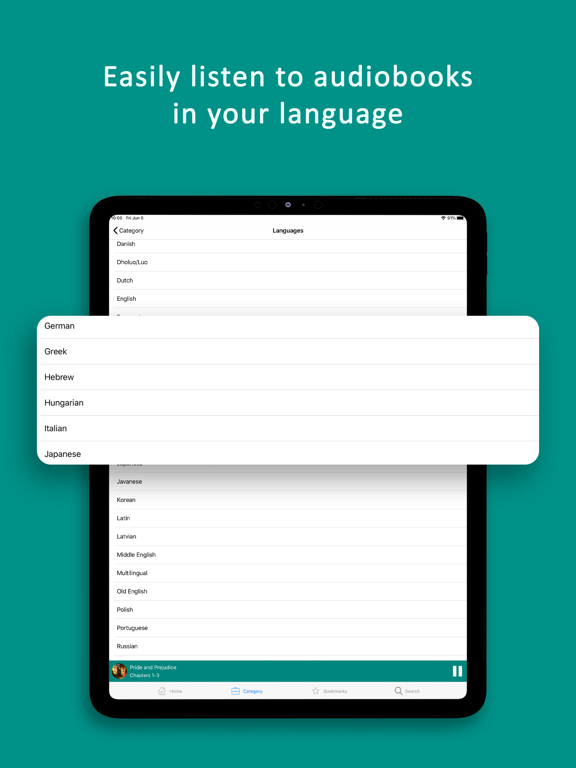 Audio Books from Librivox iPad screenshot 7 - Book app