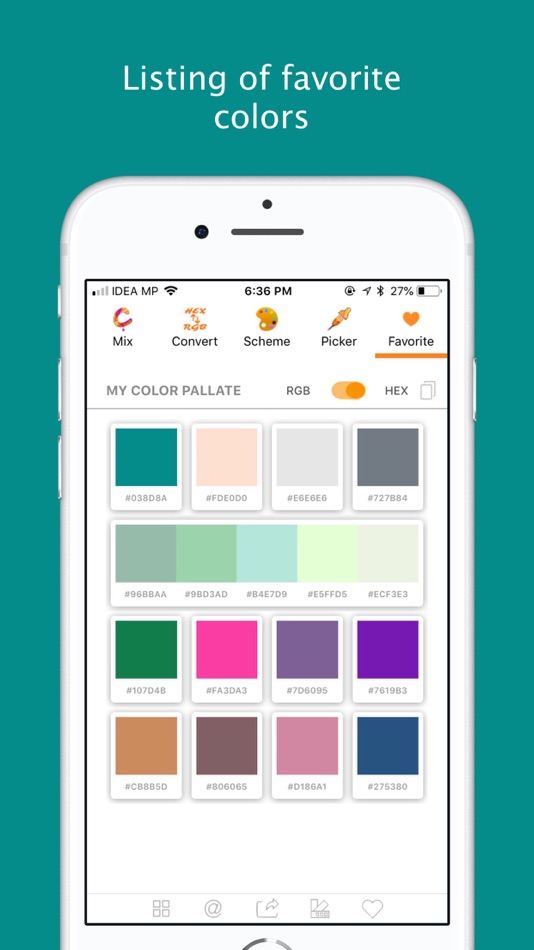 #10. Color Scheme, Mix & Converter (iOS) 由: InfoEnum Software Systems