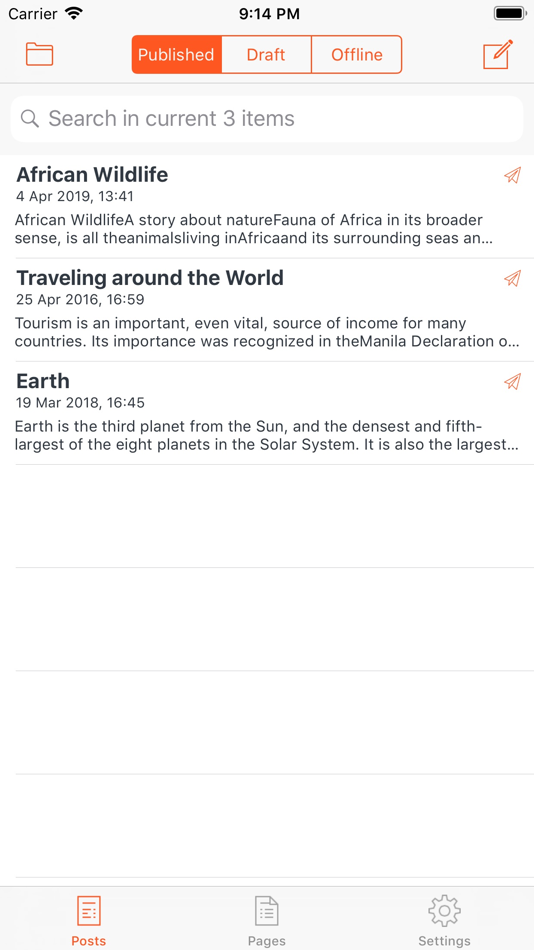 #1. BlogTouch for Blogger (iOS) 由: Denk Alexandru