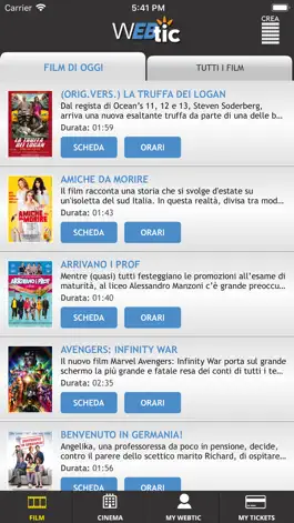 Game screenshot Webtic Prenotazioni Cinema mod apk