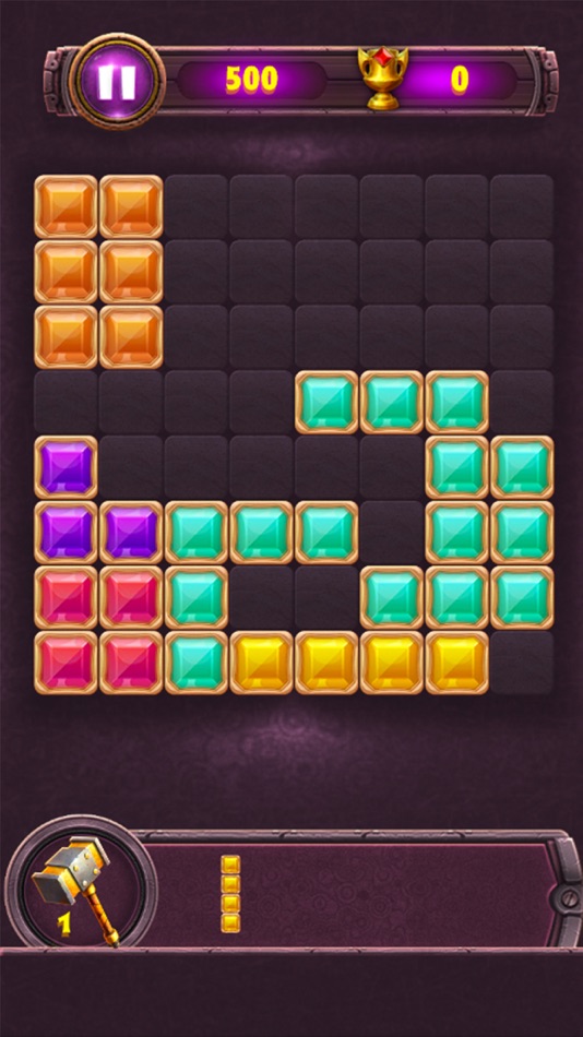 #1. Jewel block puzzle game (iOS) 由: BigCode Games Pvt Ltd