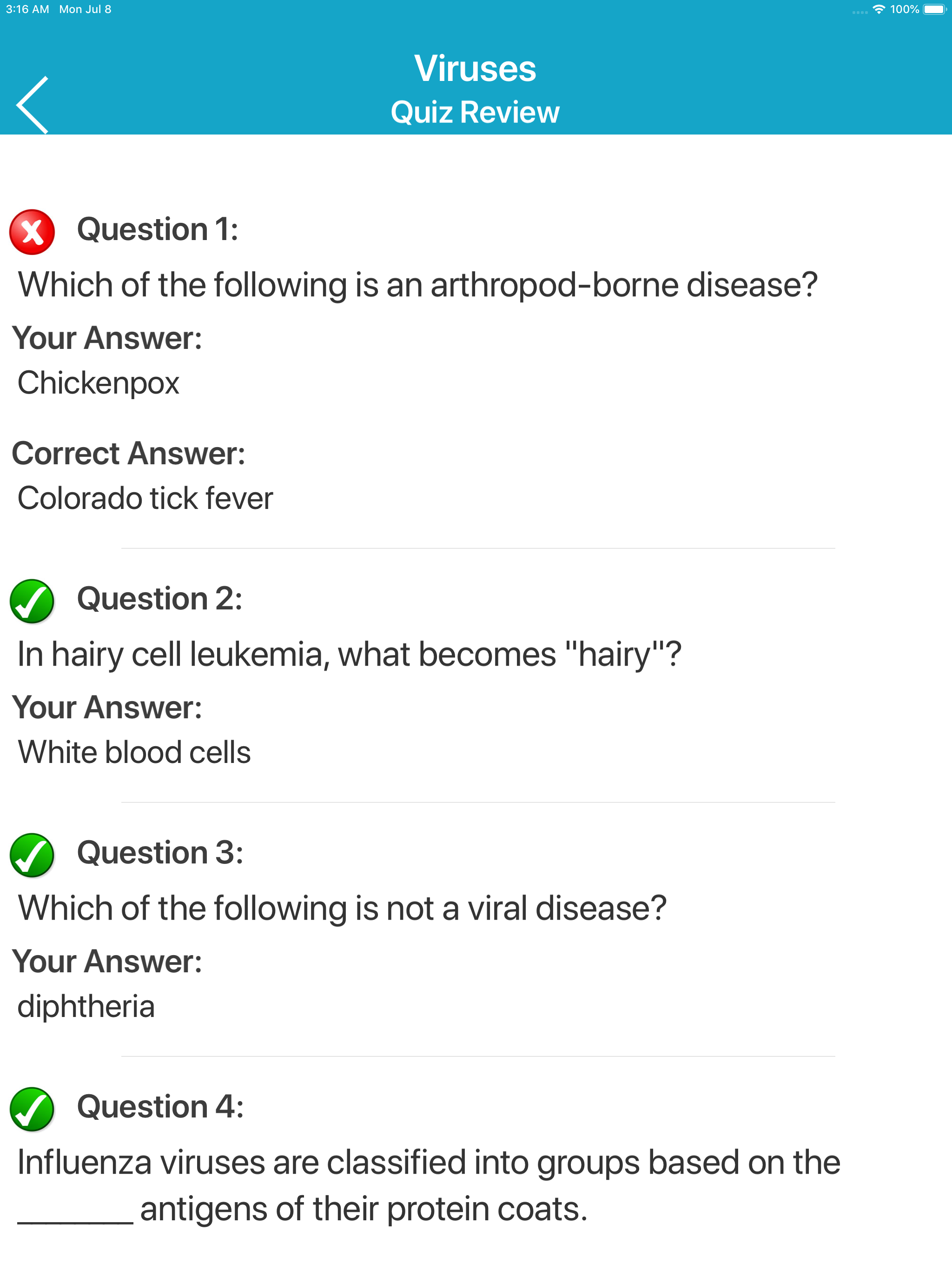 Medical Microbiology Quiz