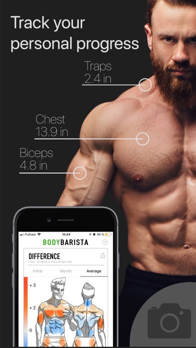 BodyBarista Body Measurements Screenshot