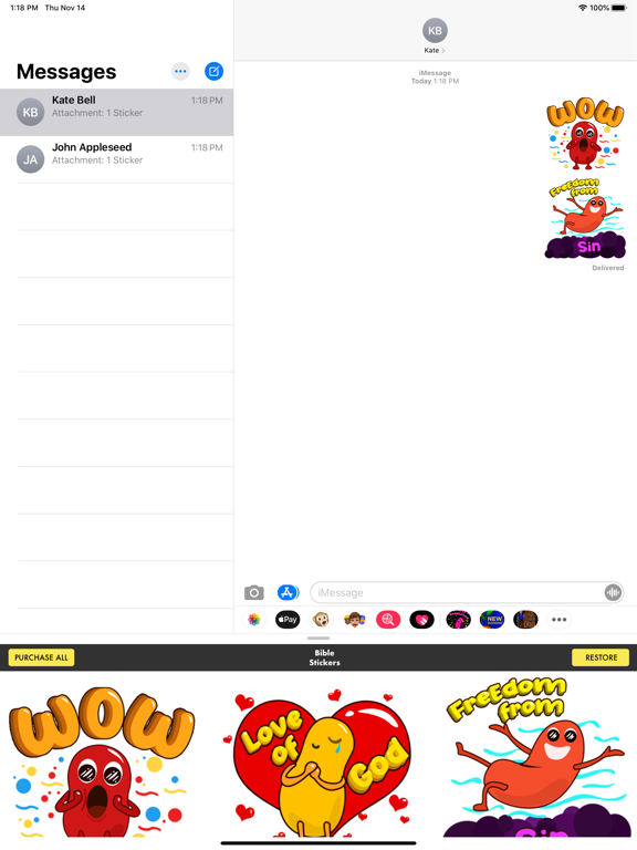 Screenshot #6 pour Christian Bible Stickers