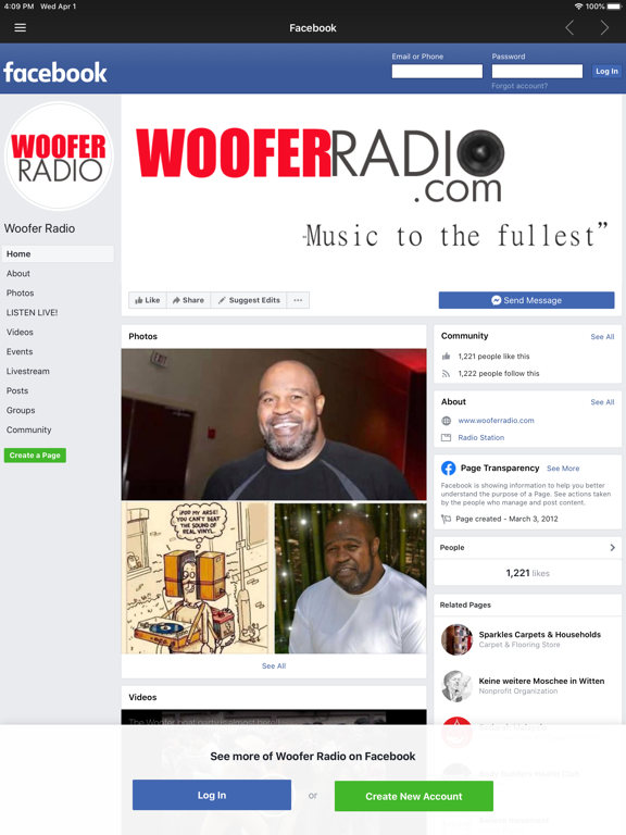 Screenshot #6 pour Woofer Radio Player