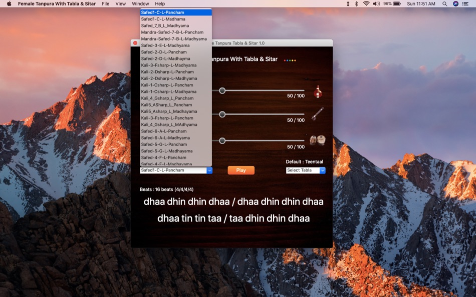 #2. Female Tanpura Tabla & Sitar (macOS) โดย: Suresh Verma