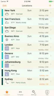 zonetrekker - world clock iphone screenshot 1