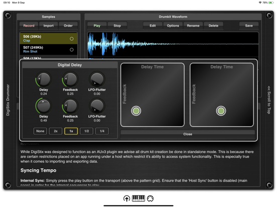 DigiStix Drummer AUv3 Plugin iPad app afbeelding 8