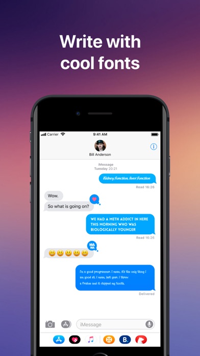 Fontⓩ Keyboard, Cool Fonts iPhone screenshot 4 - Utilities app