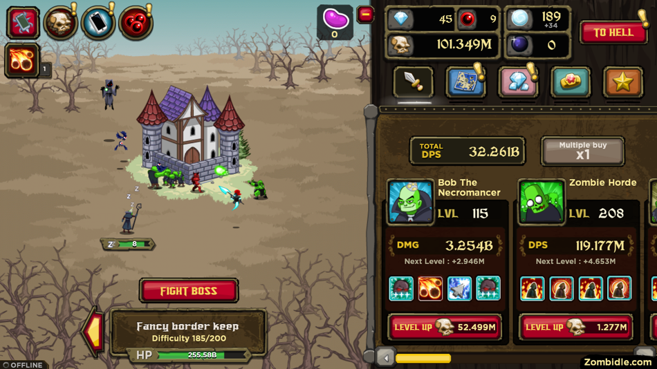 #5. Zombidle (iOS) Bởi: Berzerk Studio